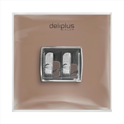 Sacapuntas doble Deliplus lápiz fino y grueso