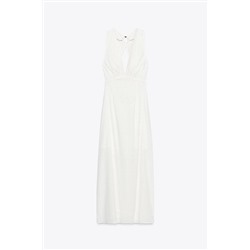 EMBROIDERED MIDI DRESS
