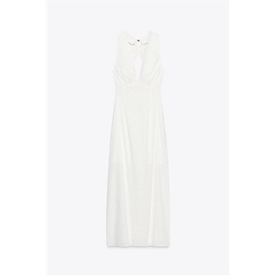 EMBROIDERED MIDI DRESS