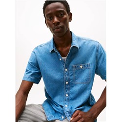Regular Fit Medium Wash Chambray Shirt