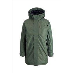 Parka con capucha Verde