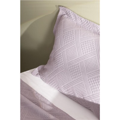 Triangle King Size %100 Pamuk Yatak Örtüsü - Açık Mürdüm