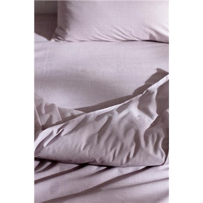Odette King Size %100 Pamuk Ranforce Baskılı Nevresim Takımı - Açık Mürdüm