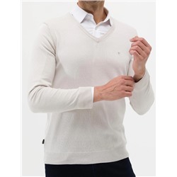 Taş Slim Fit V Yaka Basic Triko Kazak