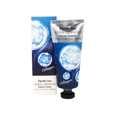 FarmStay Visible Difference Collagen Hand Cream Укрепляющий крем для рук с коллагеном 100г