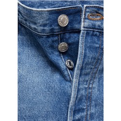 Jeans wideleg loose tiro medio