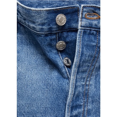 Jeans wideleg loose tiro medio