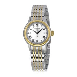 Tissot  Carson White Dial Two-tone Ladies Watch T0852102201300 Item No. T085.210.22.013.00