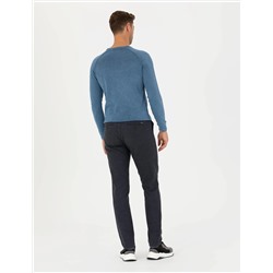 Antrasit Slim Fit Kanvas Pantolon