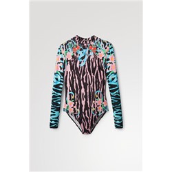 Body slim animal print