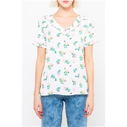 Camiseta Blanco y verde
