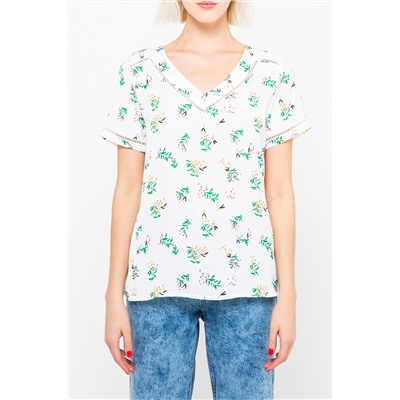 Camiseta Blanco y verde