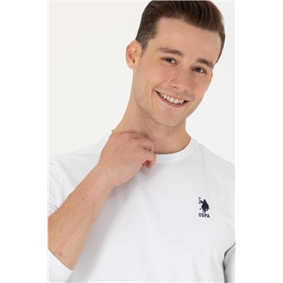 Erkek Beyaz Basic Sweatshirt