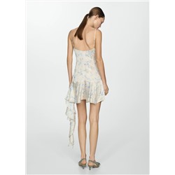 Vestido floral volantes