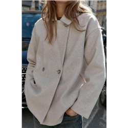 Soft doubled breast coat