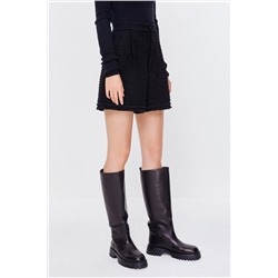 Short de lana Negro
