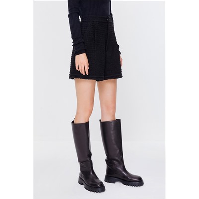 Short de lana Negro
