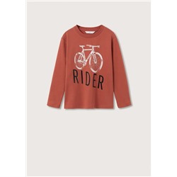 Camiseta manga larga estampada -  Niño | MANGO OUTLET España