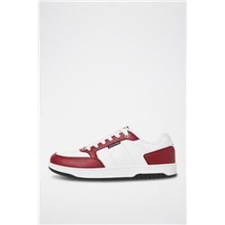 Zapatillas Blanco y burdeos