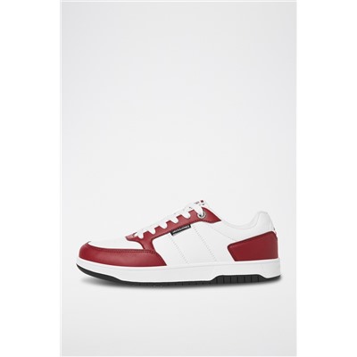 Zapatillas Blanco y burdeos