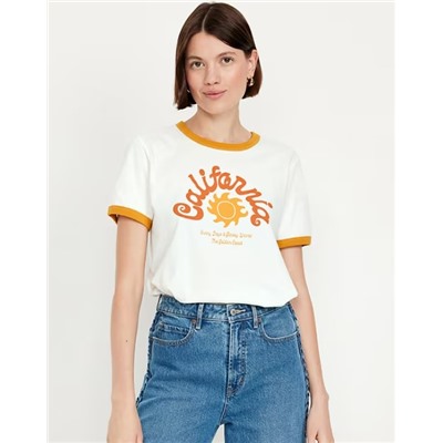 EveryWear Crew-Neck Graphic T-Shirt