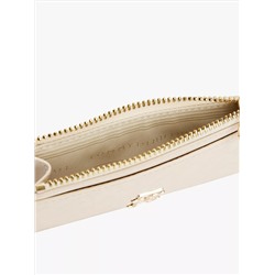 Textured Monogram Zip Cardholder