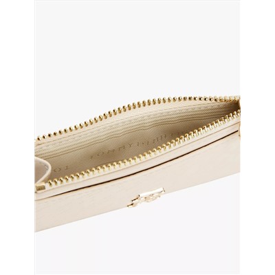 Textured Monogram Zip Cardholder