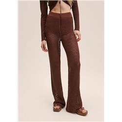 Pantalón punto calado -  Mujer | MANGO OUTLET Melilla