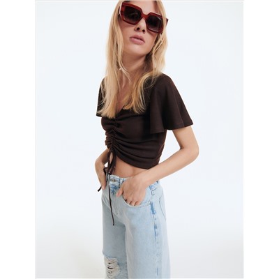 Crop Top aus Jersey