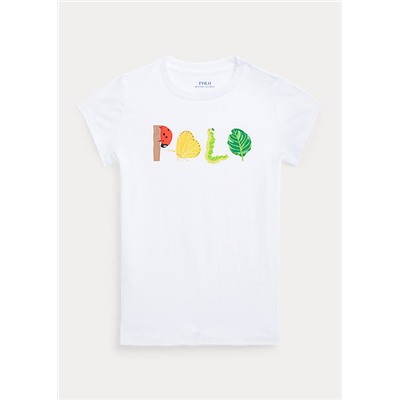 Girls 2-6x Logo Cotton Jersey Tee