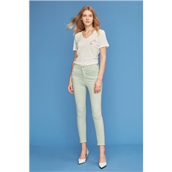 Vaquero skinny Verde claro