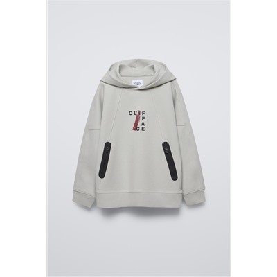 SPORTY HOODIE WITH ZIPS