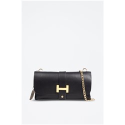 Bandolera de piel - Negro - Firenze Artegiani