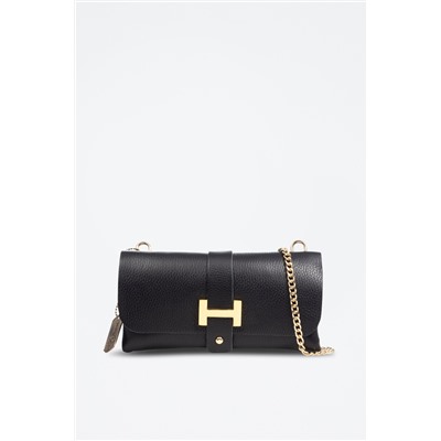 Bandolera de piel - Negro - Firenze Artegiani