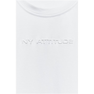 MINIMALIST SLOGAN T-SHIRT