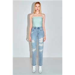 Crop top Verde agua