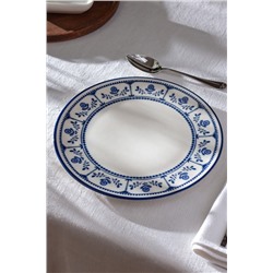 Rêve Bleu Celeste Servis Tabağı - 25 cm - Mavi/Beyaz