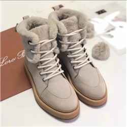 Зимние кожанные ботинки Loro piana  2022  Экспорт.