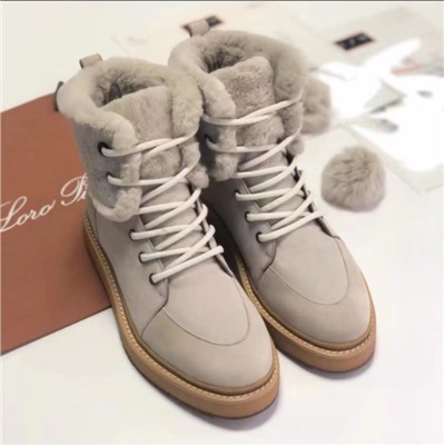 Зимние кожанные ботинки Loro piana  2022  Экспорт.