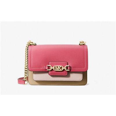 Heather Extra-Small Color-Block Leather Crossbody Bag