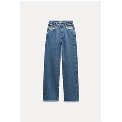 Z1975 MID-WAIST STRAIGHT CUT OUT JEANS