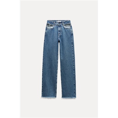 Z1975 MID-WAIST STRAIGHT CUT OUT JEANS