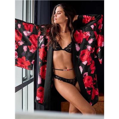 VERY SEXY Ziggy Glam Floral Embroidery Unlined Demi Bra