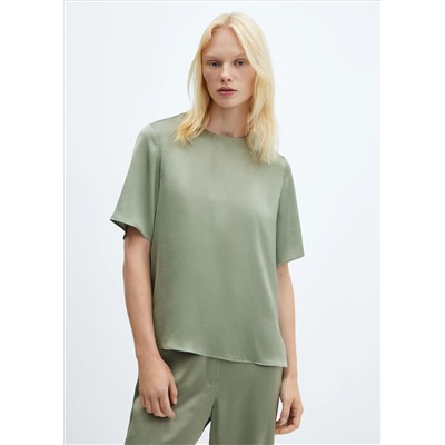 Blusa satinada