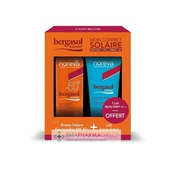 Noreva Bergasol Expert Coffret Brume Solaire Rafraîchissante SPF50+ 150ml + Lait Après-Soleil 100ml Offert