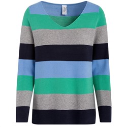 Damen Strickpullover mit Blockstreifen