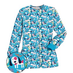 UA Puppy Love Turquoise Warm Up Scrub Jacket