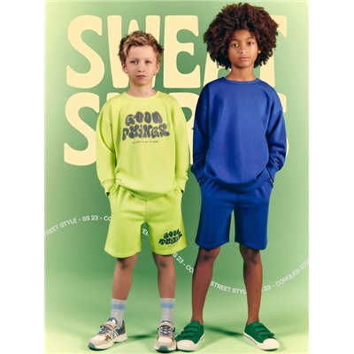 PACK OF 2 CONTRAST FLEECE BERMUDA SHORTS