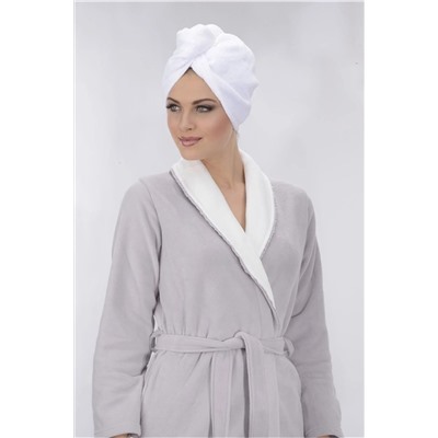 PROSLİM Havlu Saç Kurulama Bonesi - Düğmeli - Mikrofiber - Beyaz - 3'lü 1204-AFM