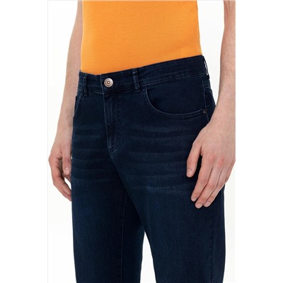 Erkek Koyu Mavi Jean Pantolon